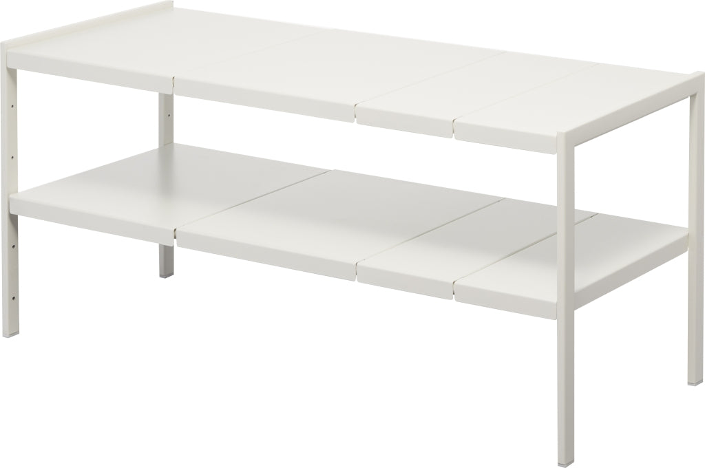 Yamazaki Keukenkast Organizer Uitschuifbaar - 2 niveaus - Tower - Wit