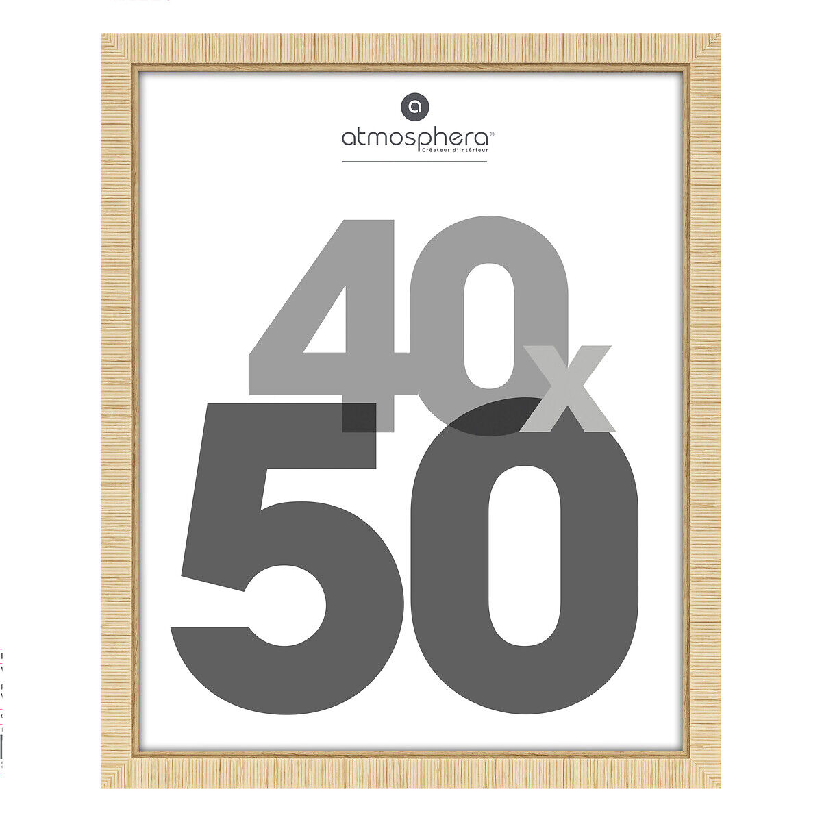 Moldura Thea Bege Em MDF 40x50cm