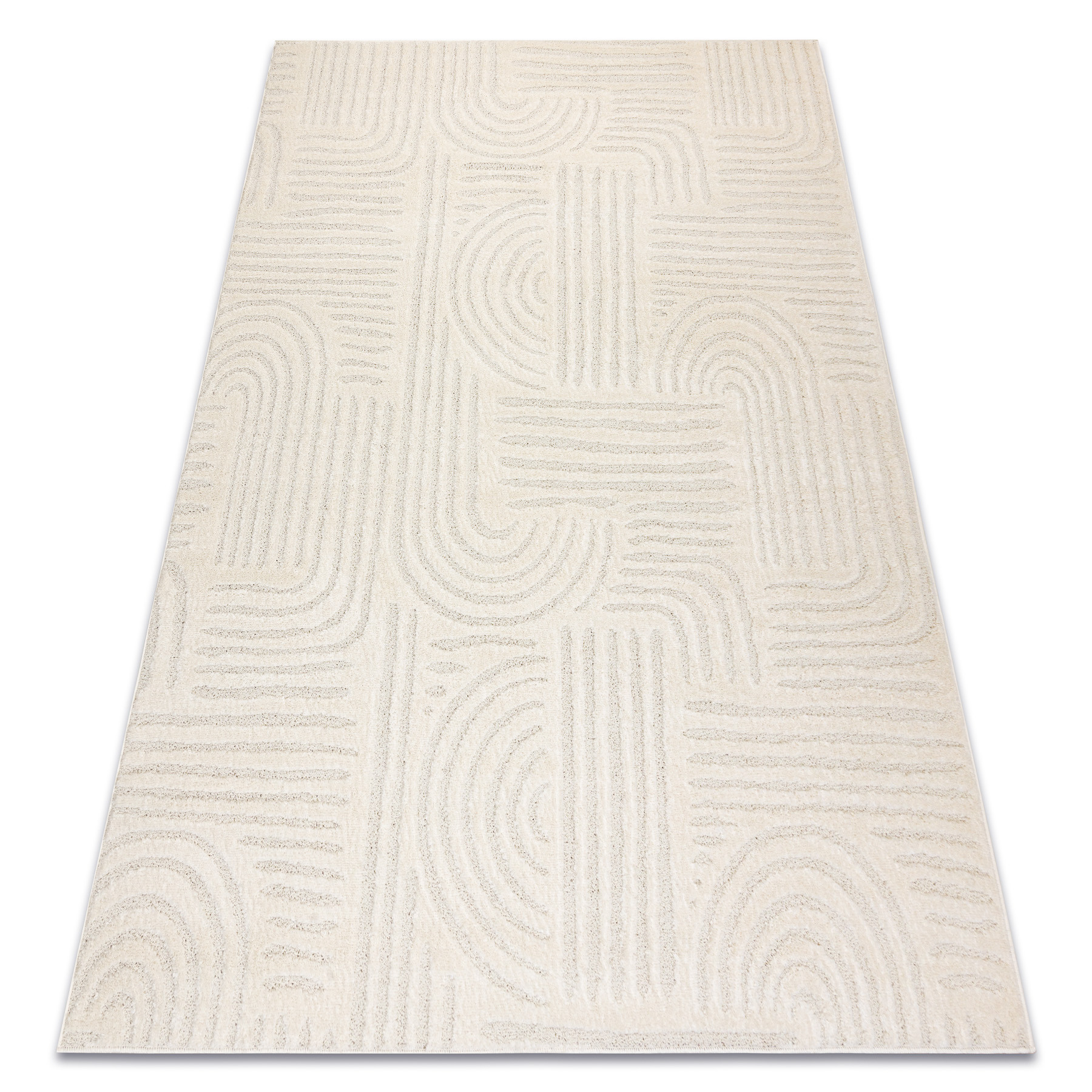 Dywan DUNE 2687 krem - Geometryczny, linie, strukturalny 80x150 cm