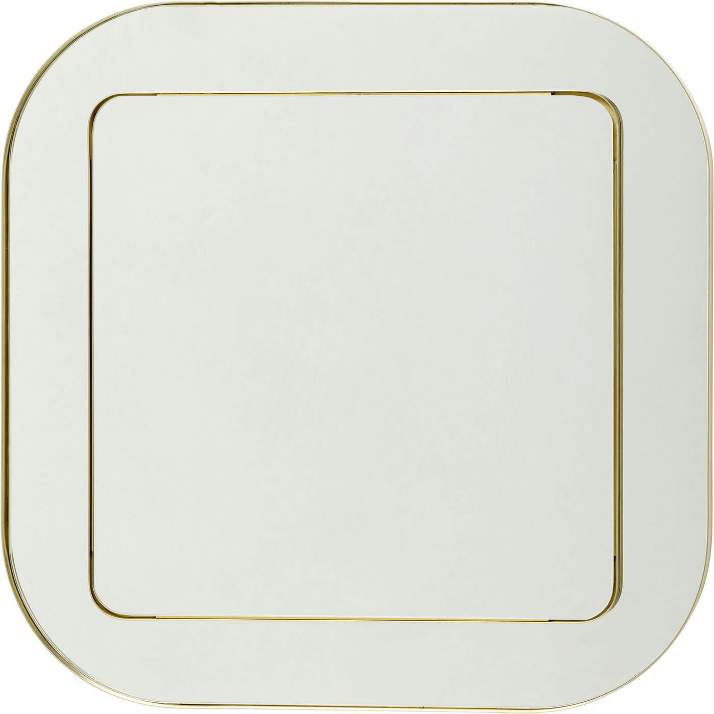 DOUBLE ROW - Miroir Double Row 80x80cm doré Kare Design