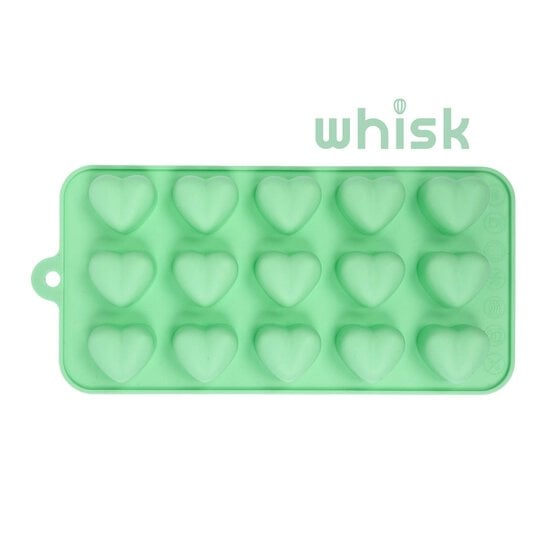Whisk Heart Silicone Candy Mould 15 Wells