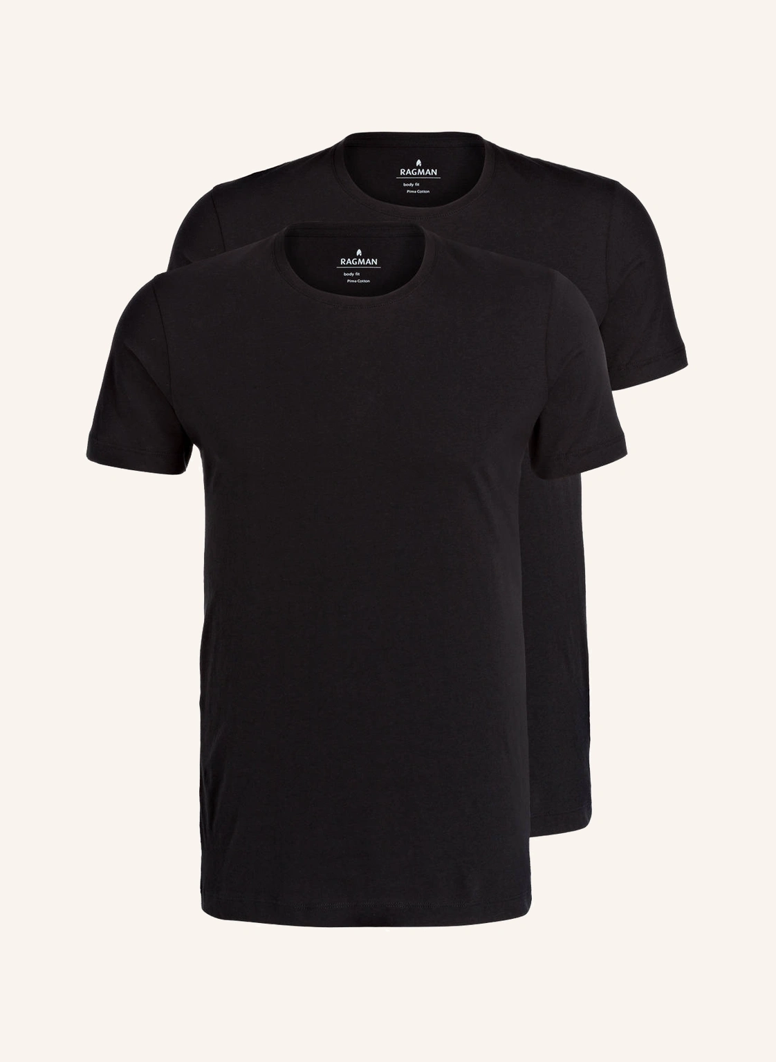 RAGMAN 2er-Pack T-Shirts