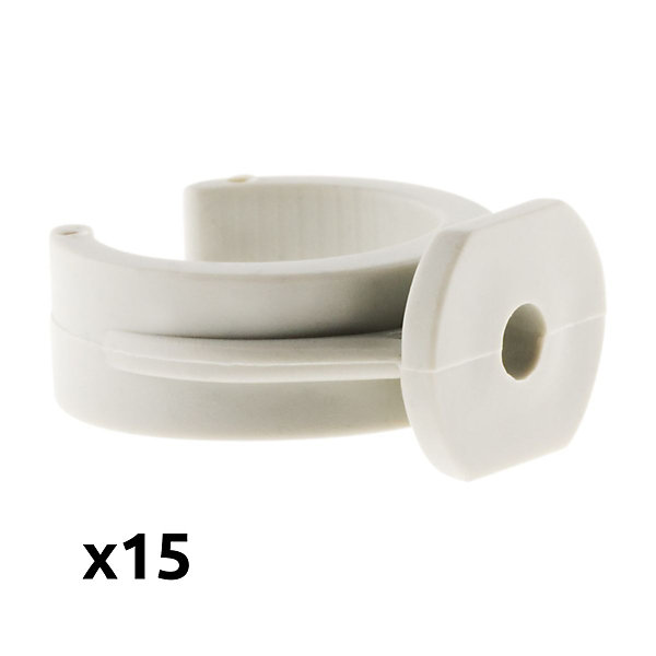 Lot de 150 clips diamètre 25mm sans chevilles - Zenitech