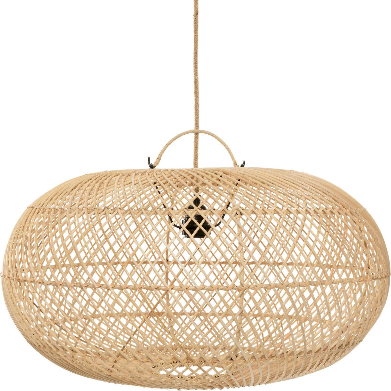 BALI BAZAR - Abat-jour Rotin Bois clair 60x60x40 cm