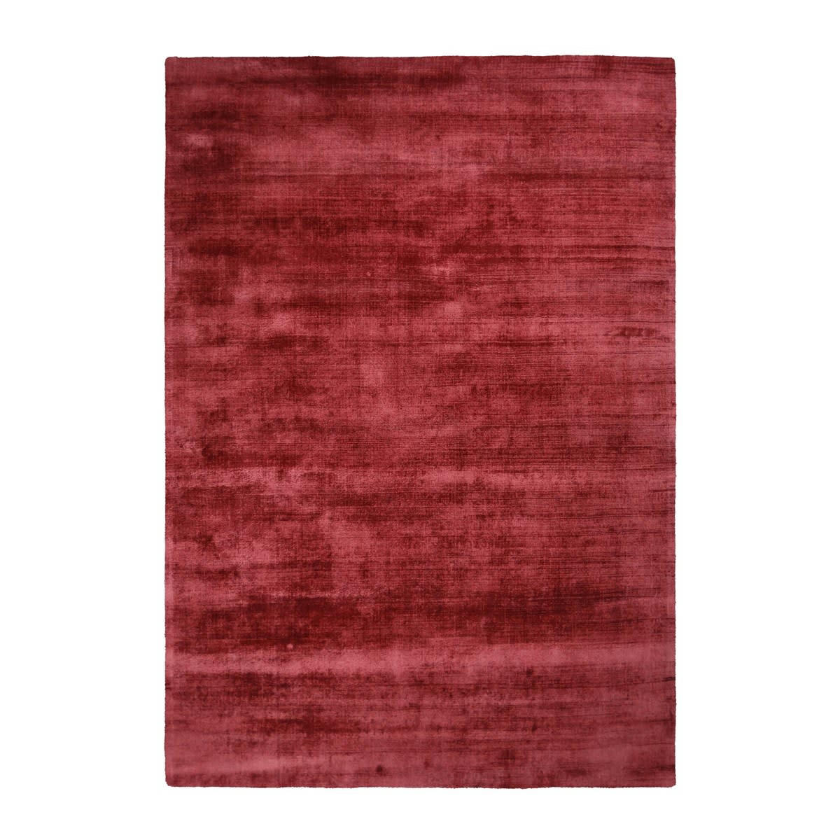 LUXOR - Tapis moderne en Viscose Rose rouge 80x150 cm