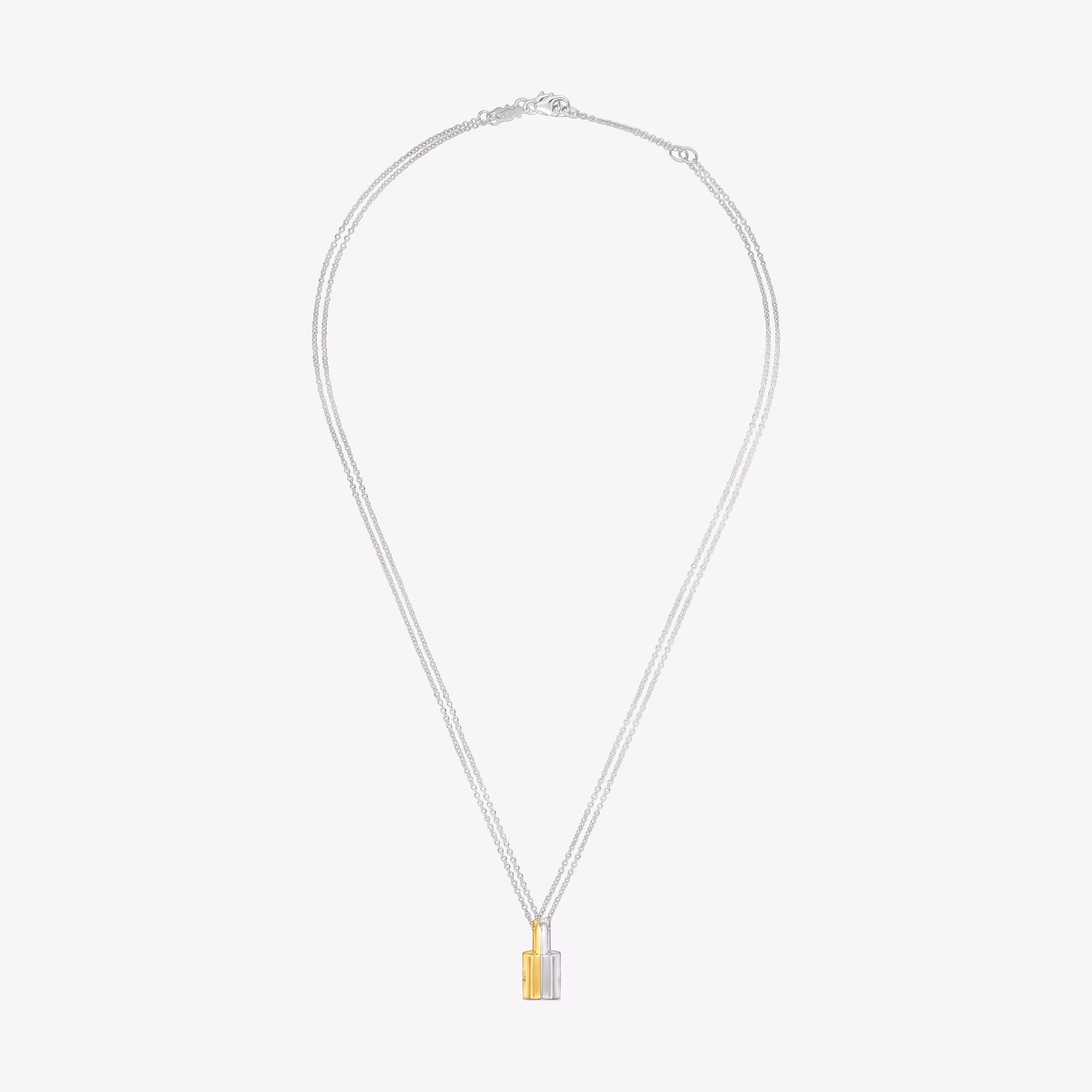 Pack de dos collares bicolor motivo candado TOUS Unlock