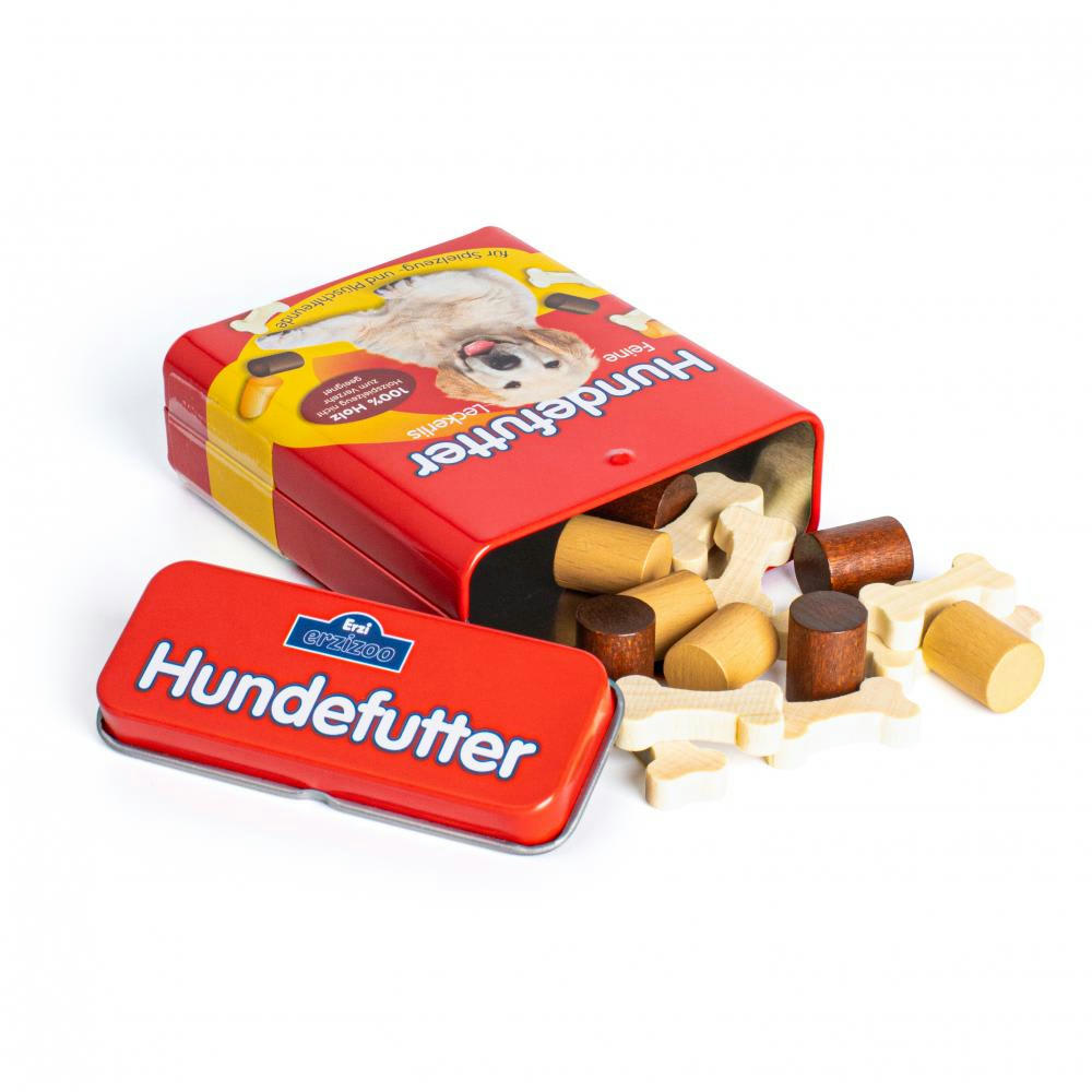 - Croquettes pour chien en bois