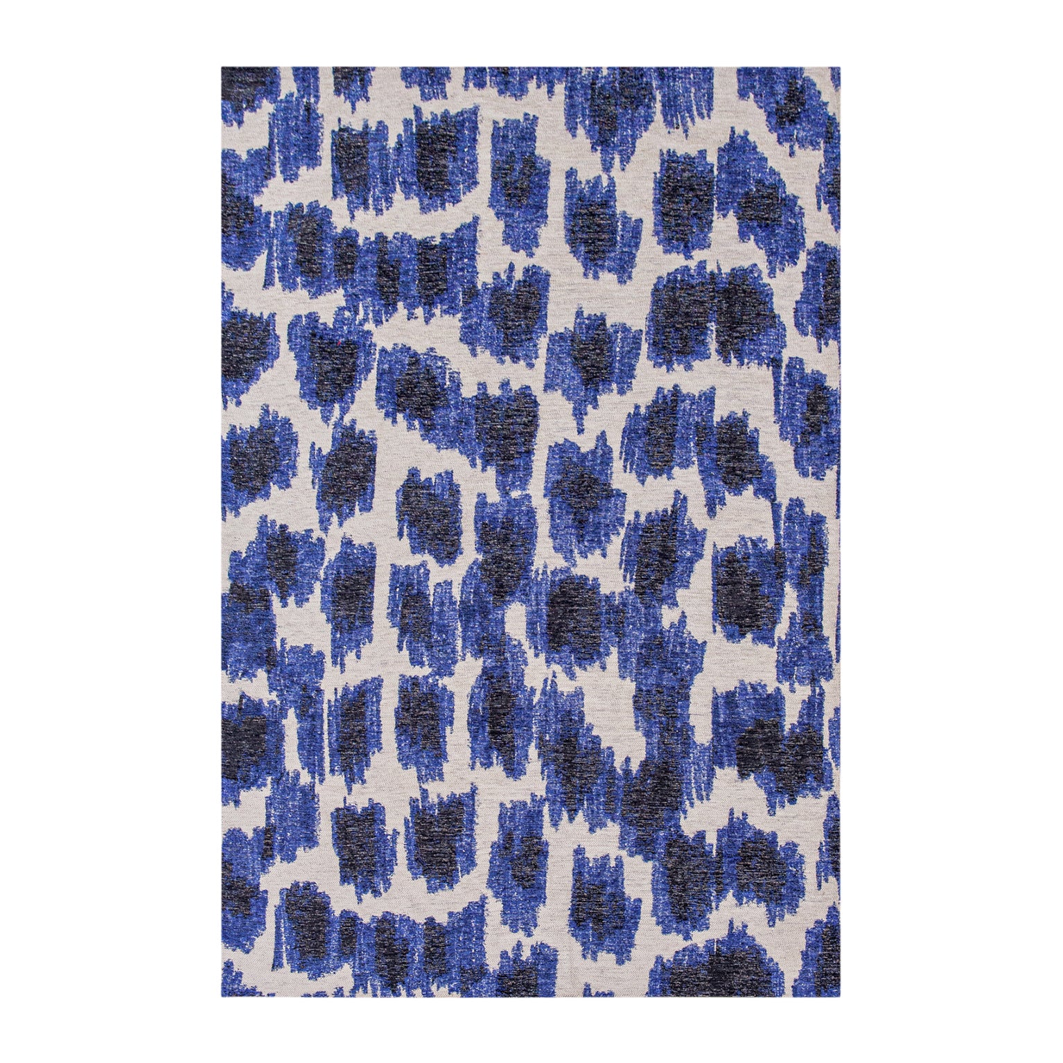 Lola & Moi Ikat Vloerkleed 170 x 240 cm - Ultramarine