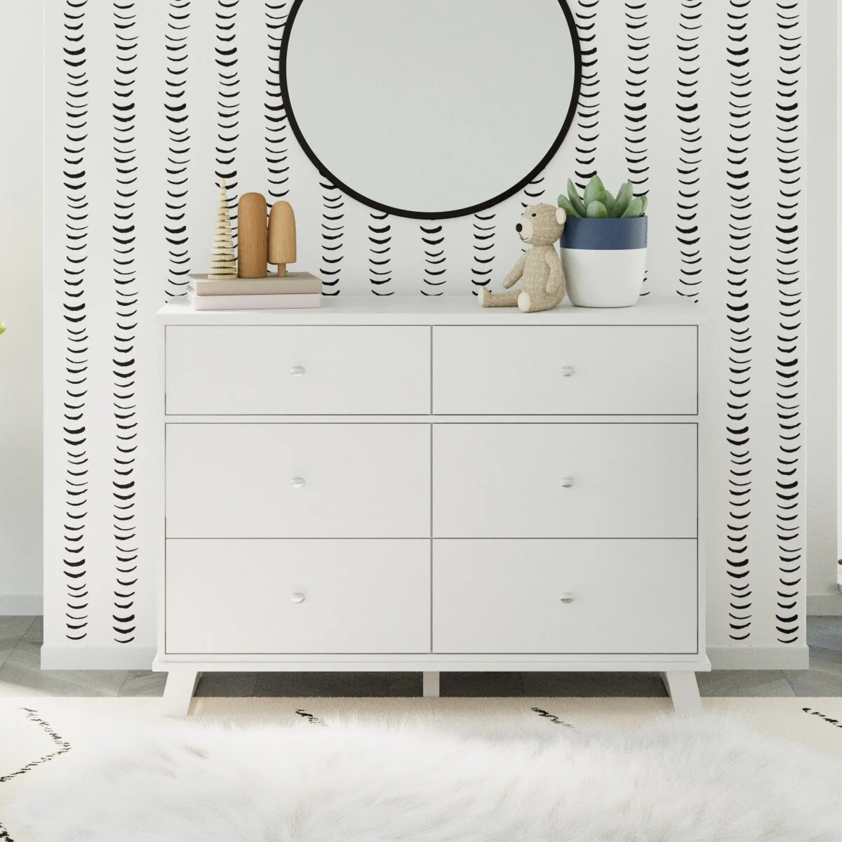 Storkcraft Modern 6 Drawer Dresser