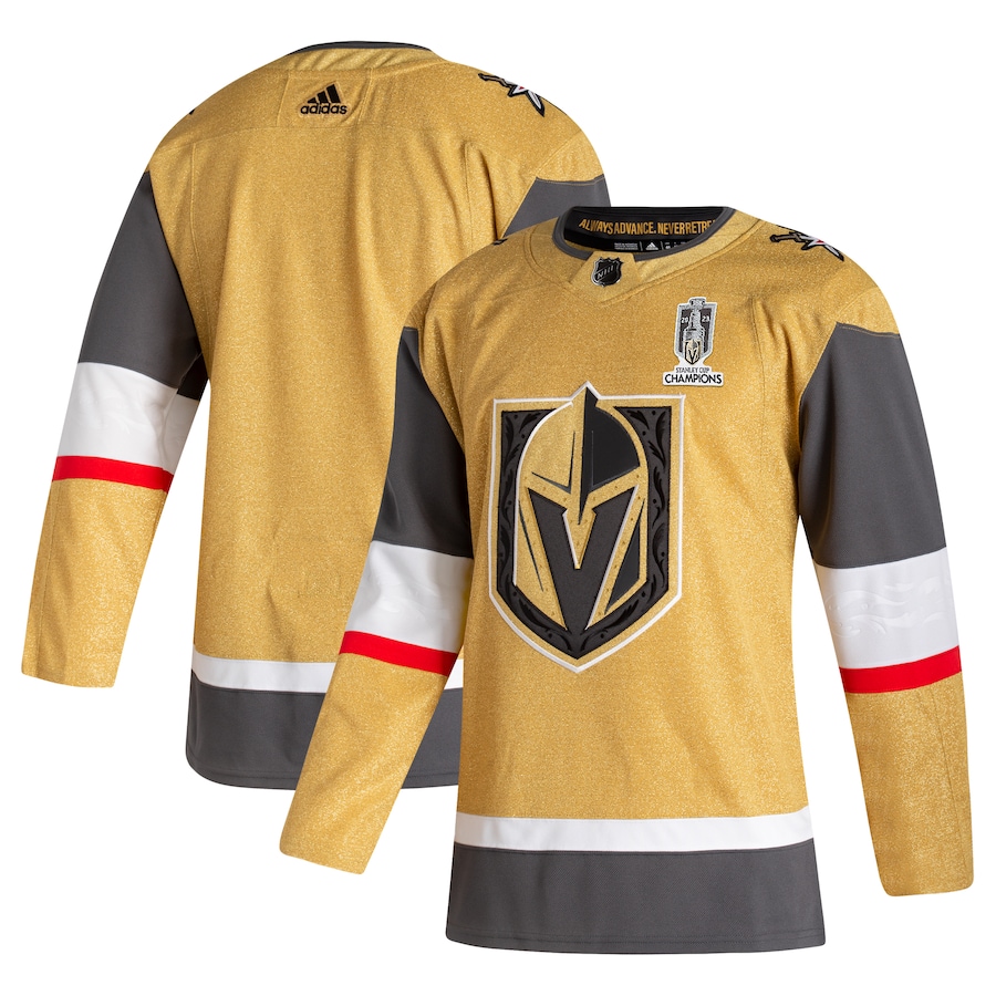 Vegas Golden Knights adidas 2023 Stanley Cup Champions Authentic Home Jersey - Gold