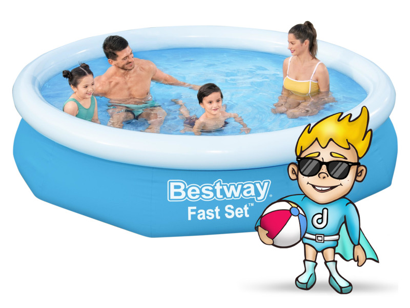 Basen ogrodowy rozporowy 244x61 cm Bestway zestaw 9w1