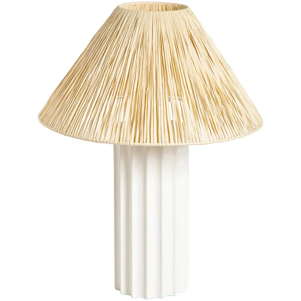 Lampvoet Linne - wit keramiek - 33,5x&Oslash;12 cm