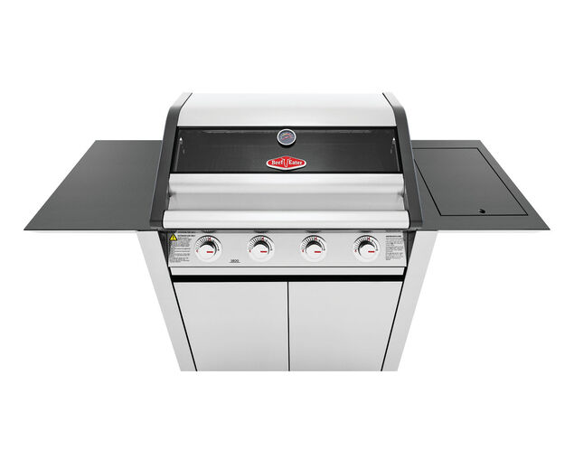 BeefEater 1600 Series - 4 Burner Stainless Steel BBQ With Side Burner (Silver)