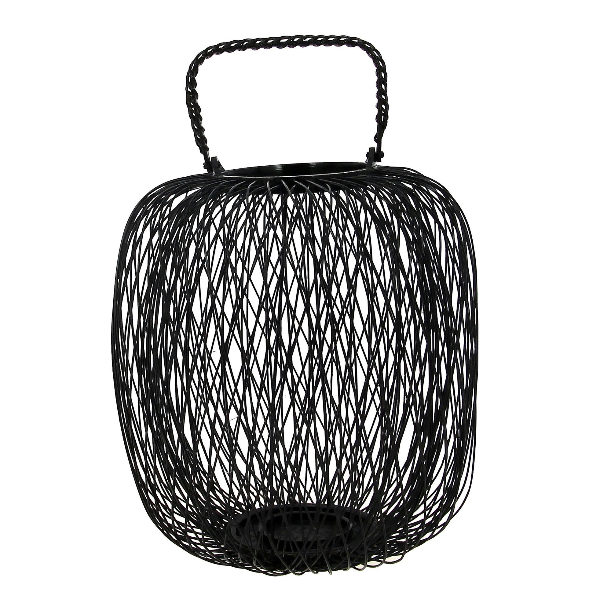 TRIBU - Lanterne ronde en bambou noir