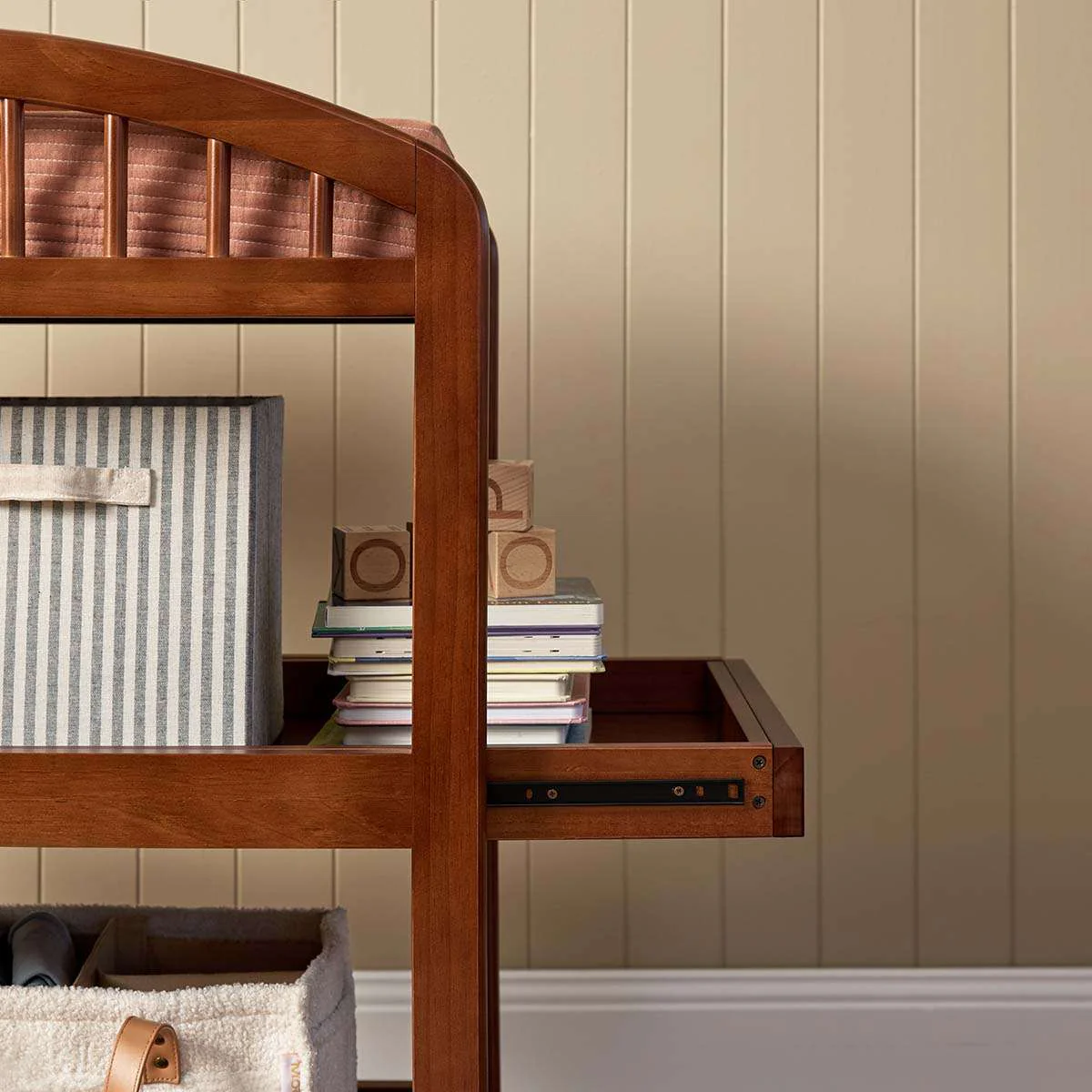 Archie 2 Shelf Change Table - Hazelnut