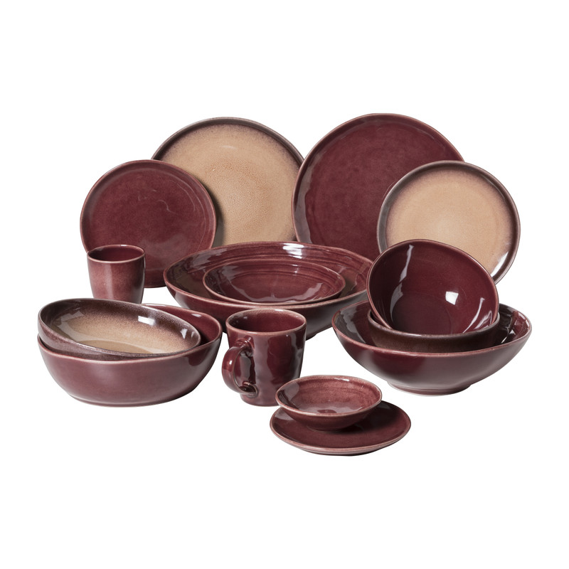 Schaal Toscane - bordeauxrood - &Oslash;11x6.5 cm