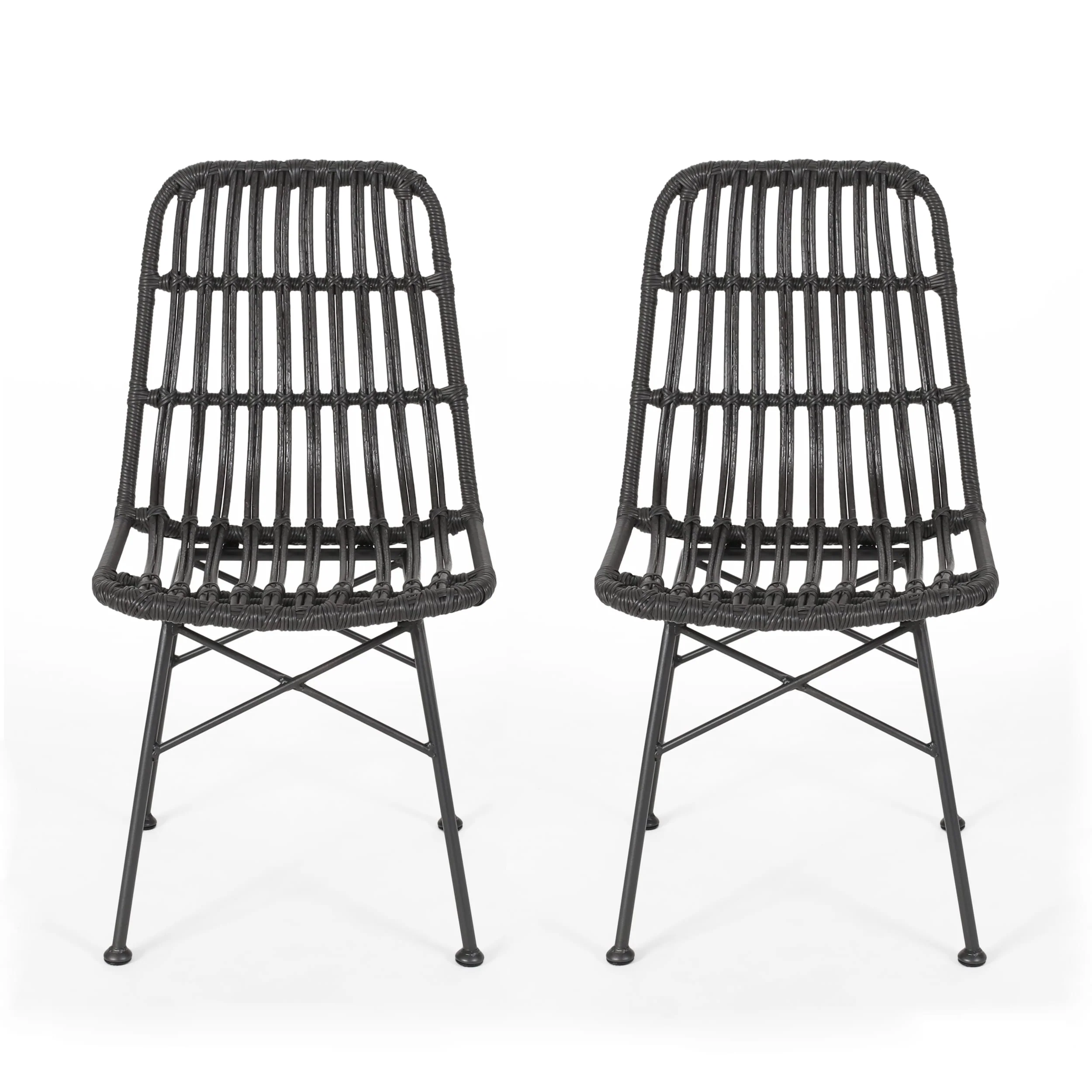 Assisi Wicker Dining Chairs (Set of 2) by Christopher Knight Home
