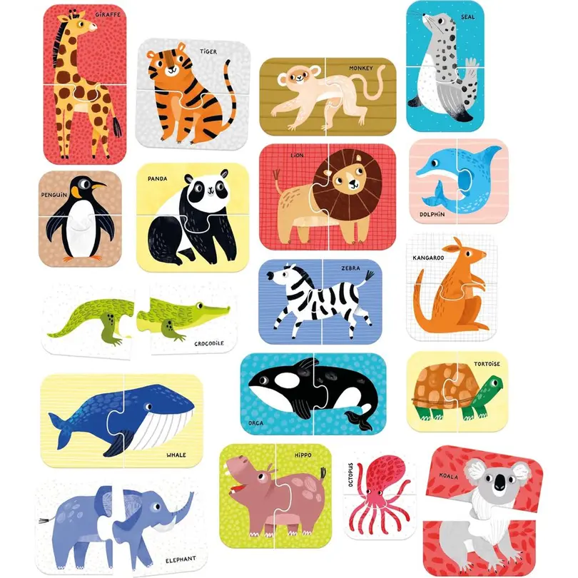 Puzzle 18-teilig Wilde Tiere