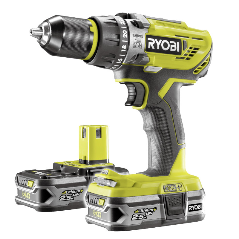 Perceuse visseuse à percussion sur batterie One  R18PD31-225S 18 V RYOBI