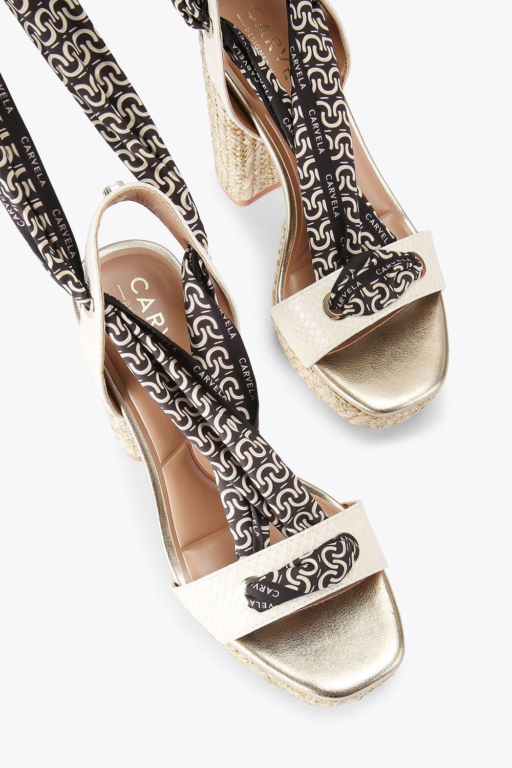 Carvela Sorrento Scarf Platform' Sandals