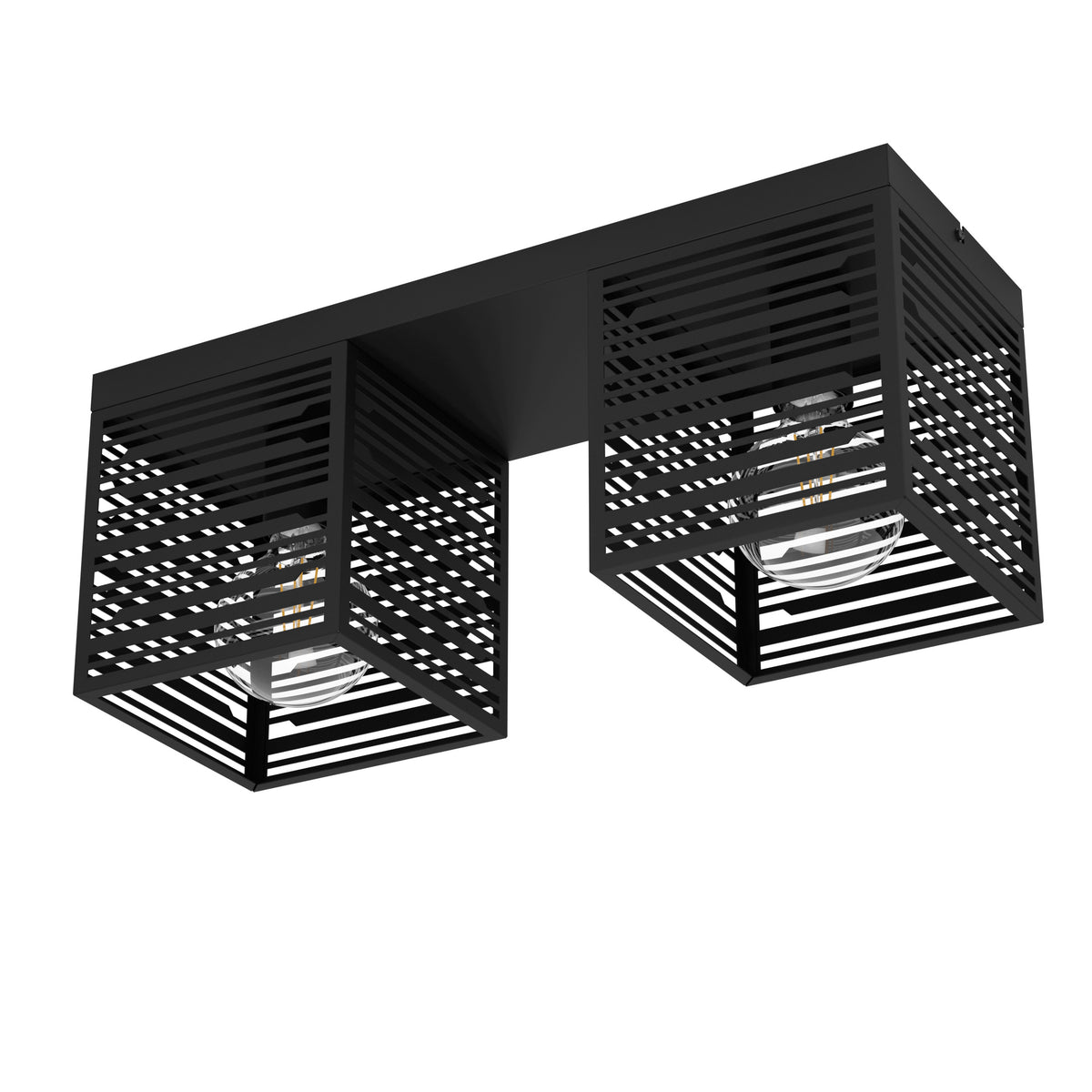 EGLO plafondlamp Piedritas - e27 - 51,5 cm - zwart