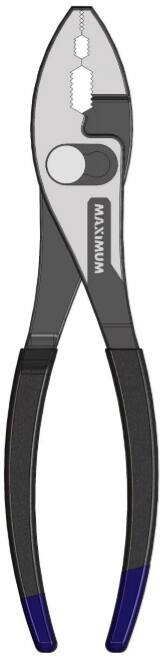 MAXIMUM Slip Joint Pliers, Comfort Grip, Corrosion Resistant, Colour Coded Tips