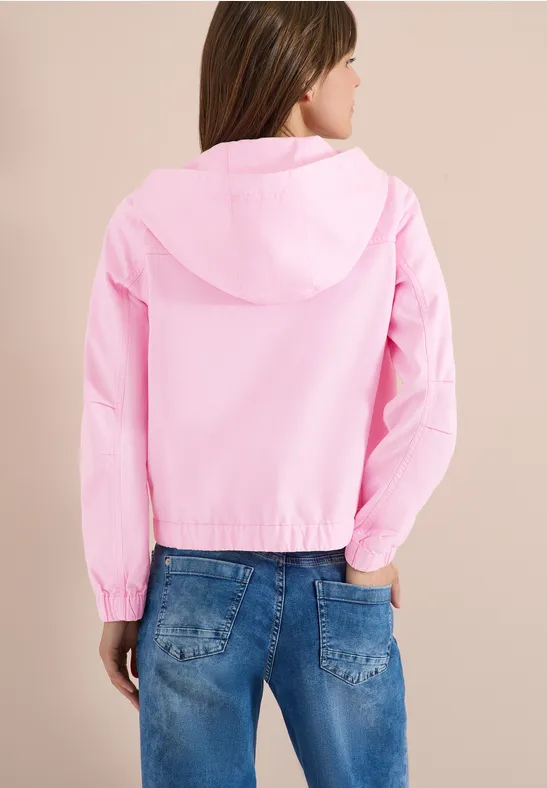 Jacke mit Kapuze und Elastikbund