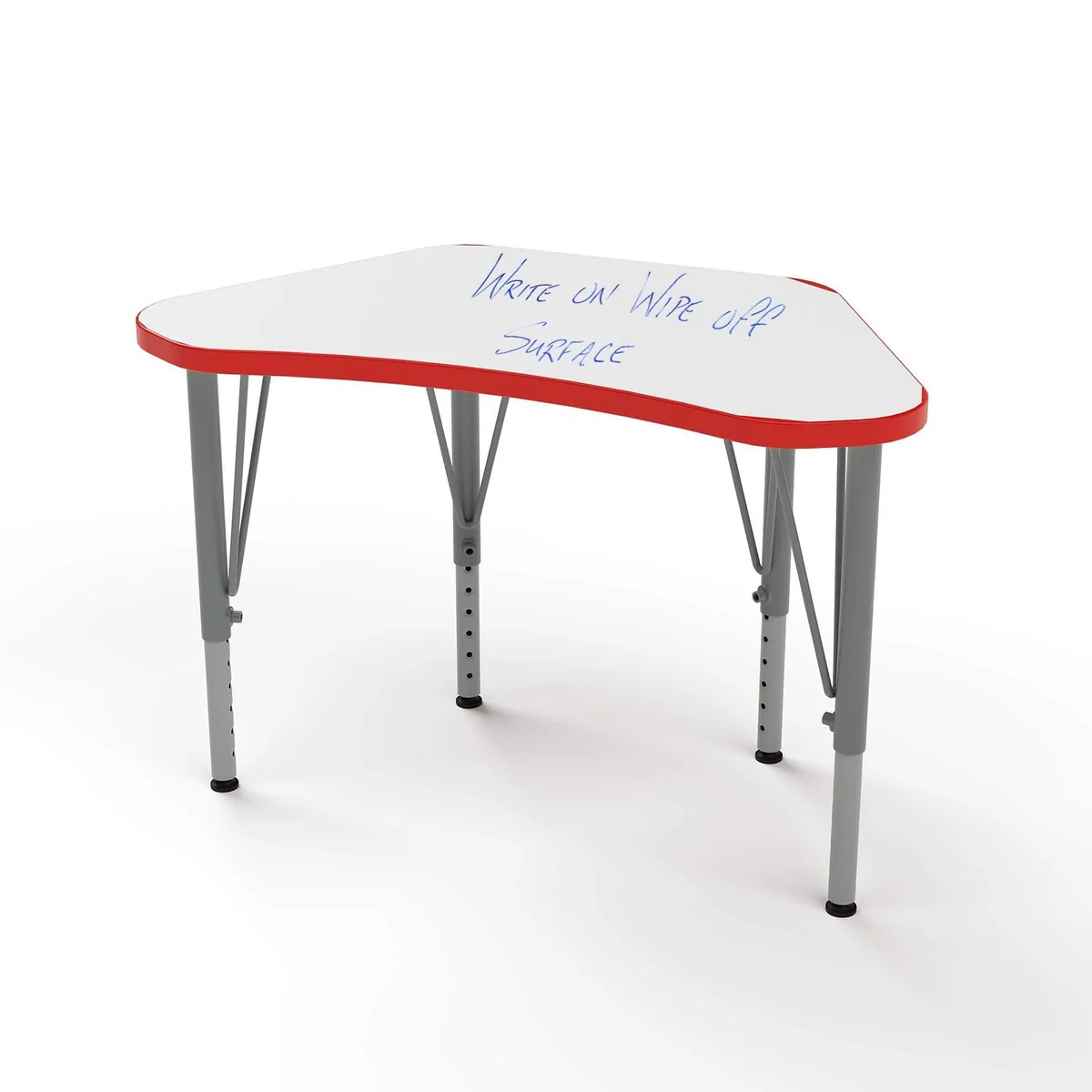 Tot Mate Versa Kids Desk Wing Shape Small Laminate Surface 29.75 x 16.75 Classroom Table, Write-On/Wipe-Off Dry Erase Top
