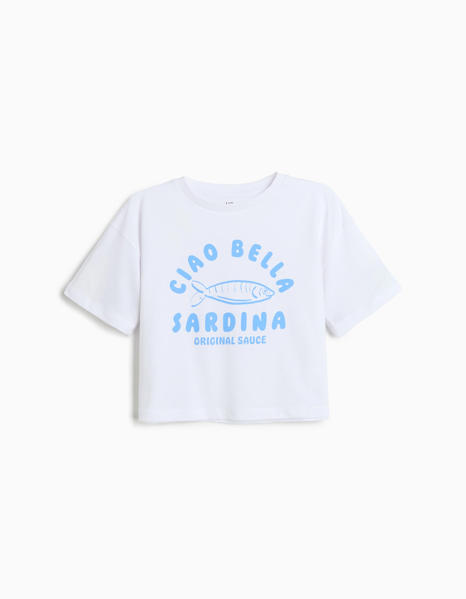 T-shirt Estampada, Menina, Branco