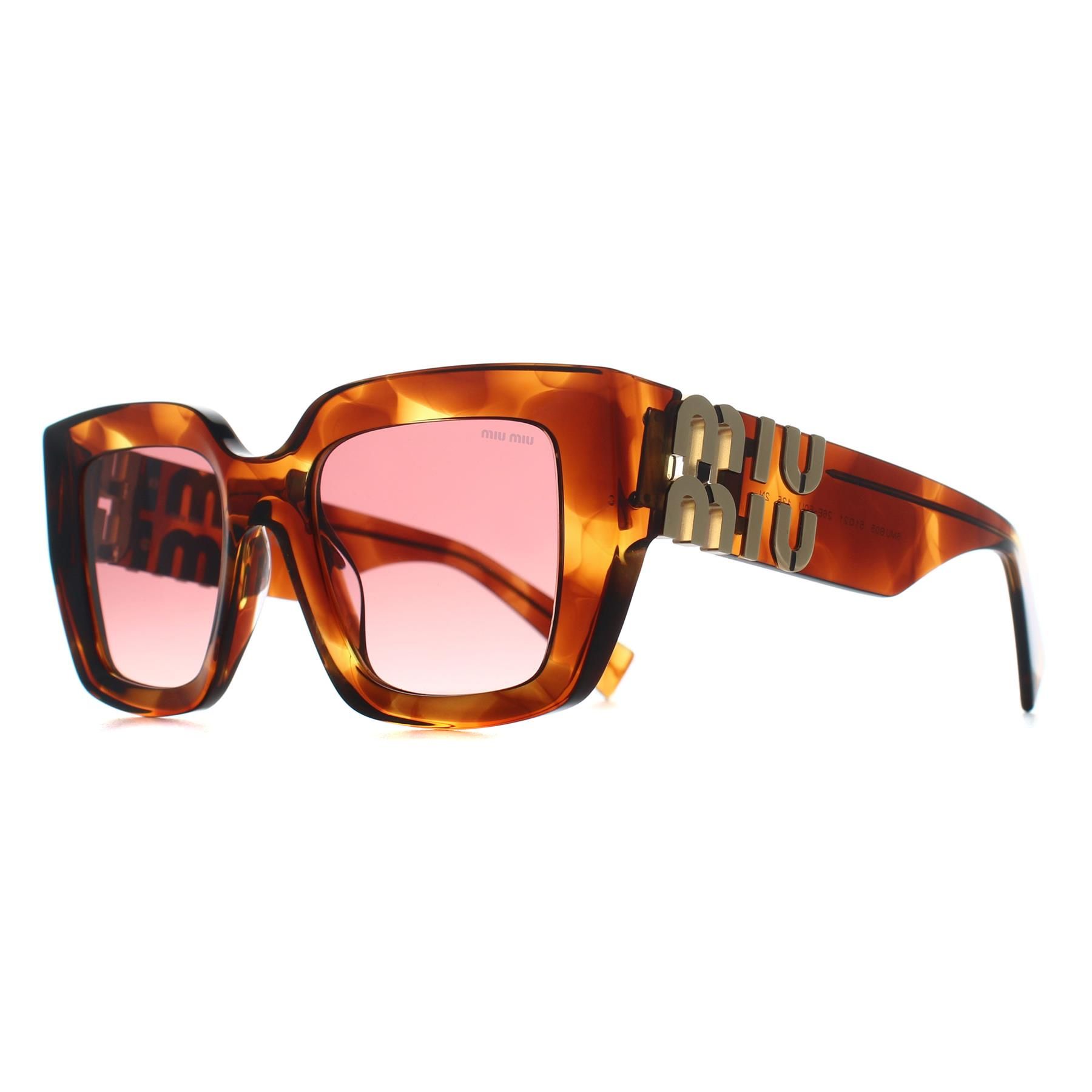 Miu Miu Square Striped Tobacco Pink Gradient Red MUB05S