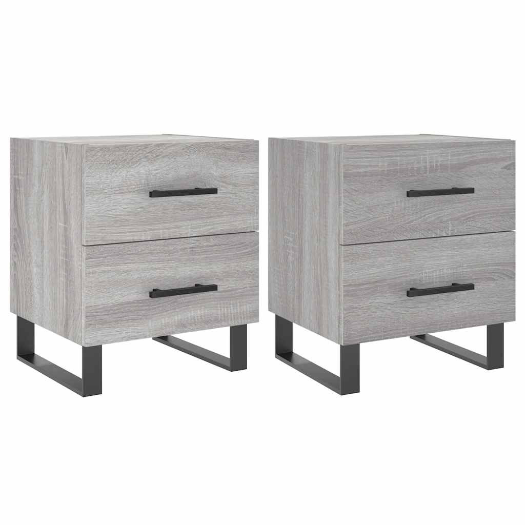 2x Szafka Nocna Komoda Stolik Półka Nocna Do Sypialni 40x35x47.5 cm