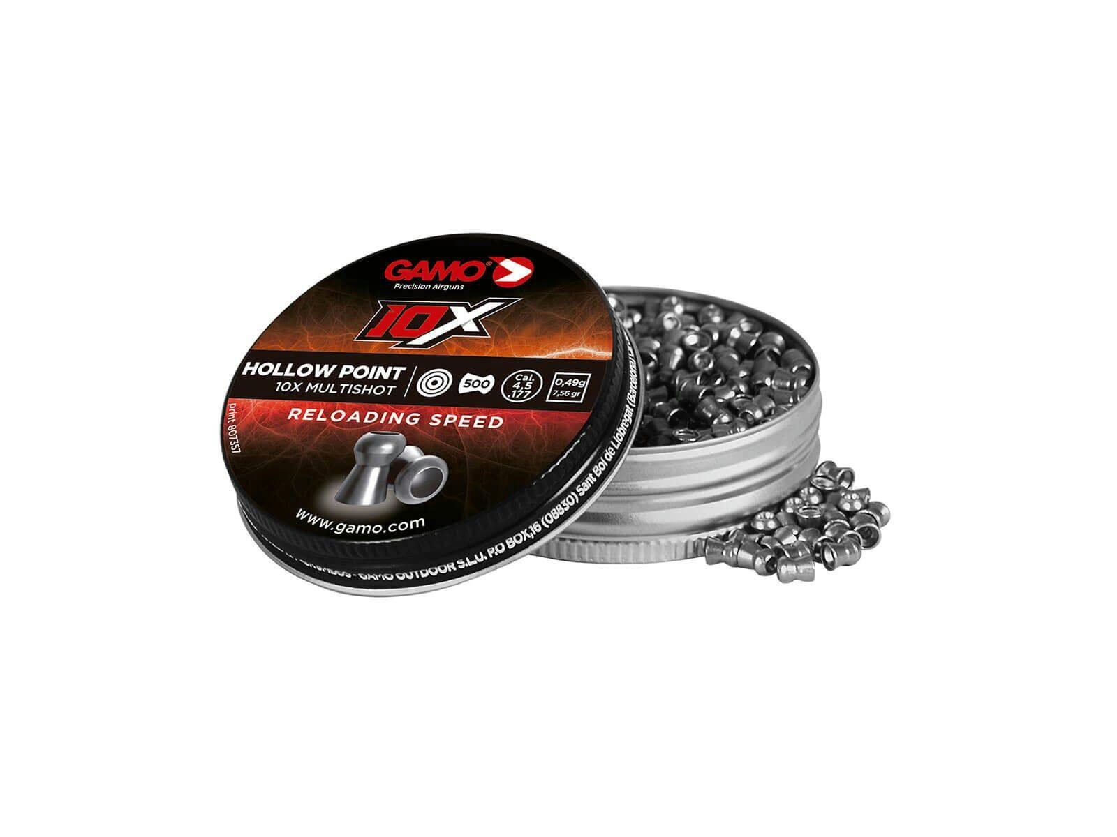 Gamo 10X Hollow Point Air Rifle Pellets, 250-pk