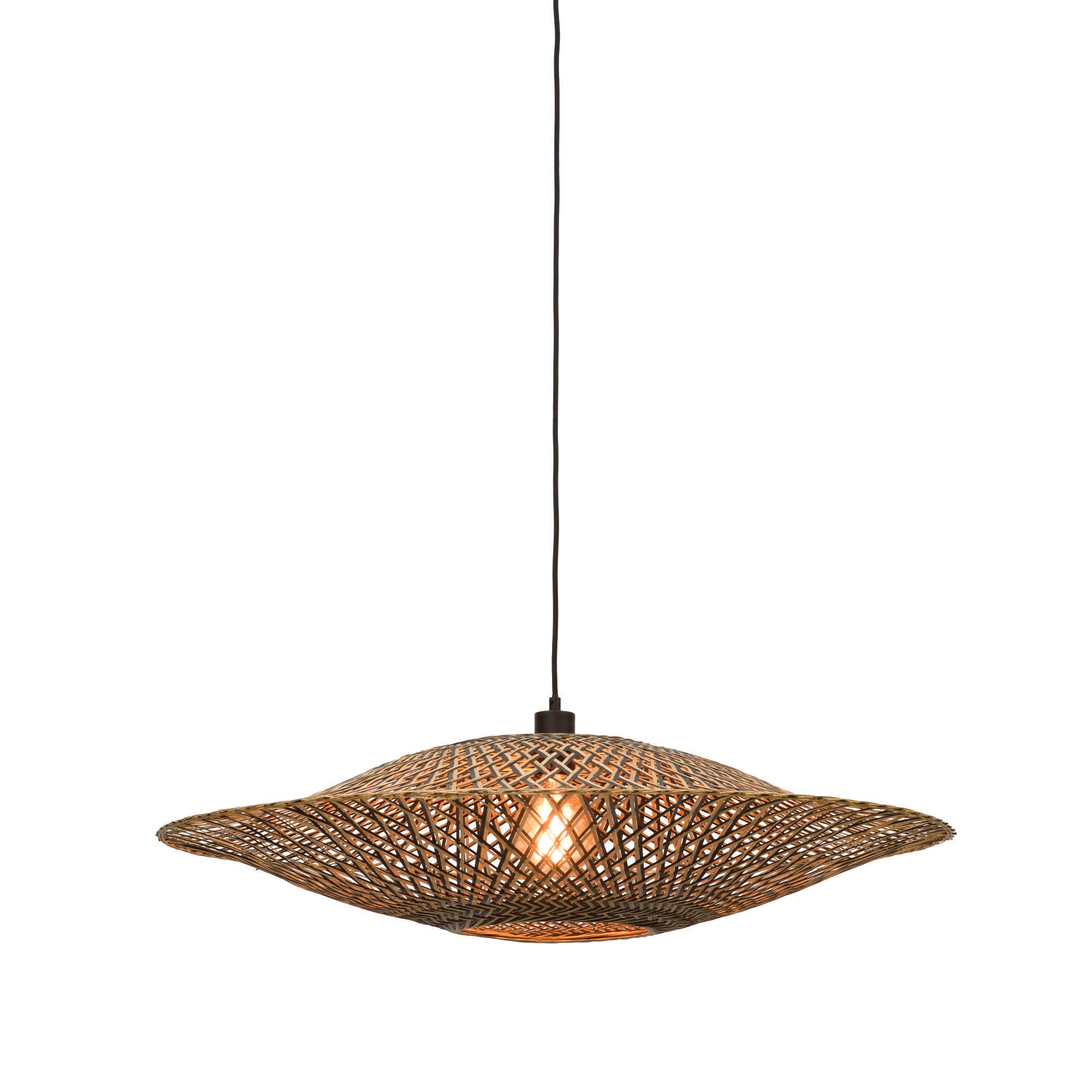 GOOD&MOJO hanglamp Bali - bruin - Ø87cm