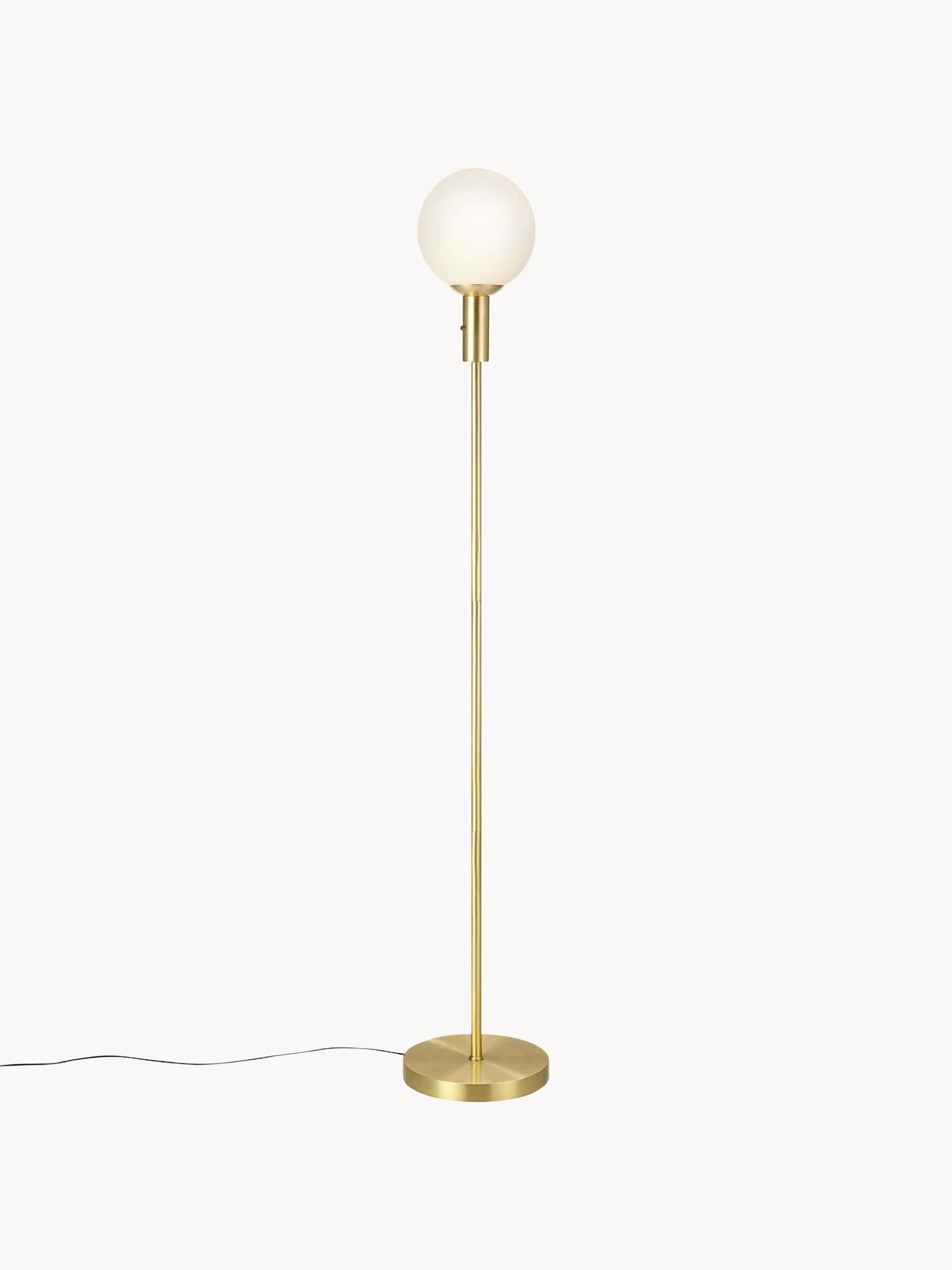 Stehlampe Minna aus Opalglas