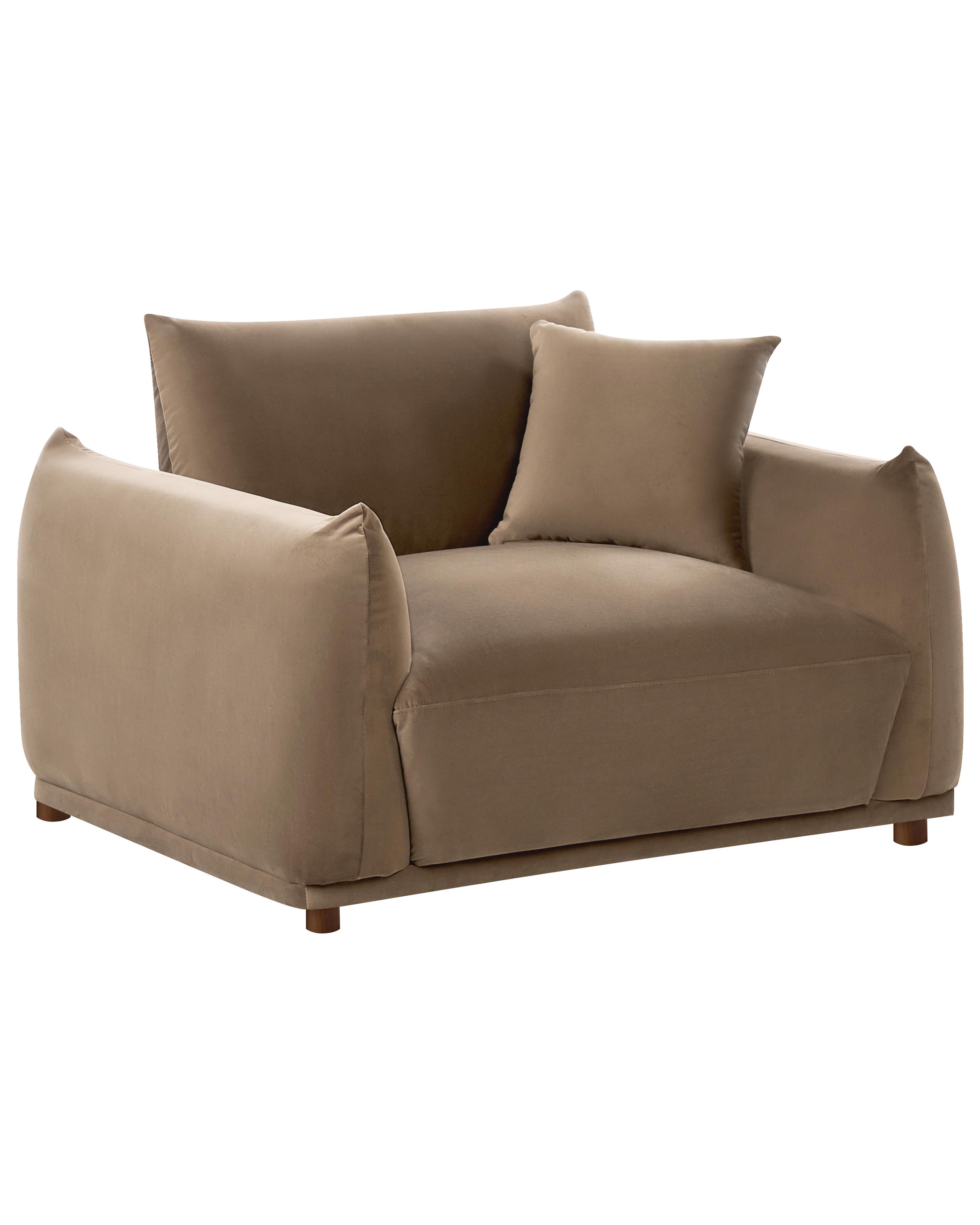 Armchair JUBEK Velvet Brown