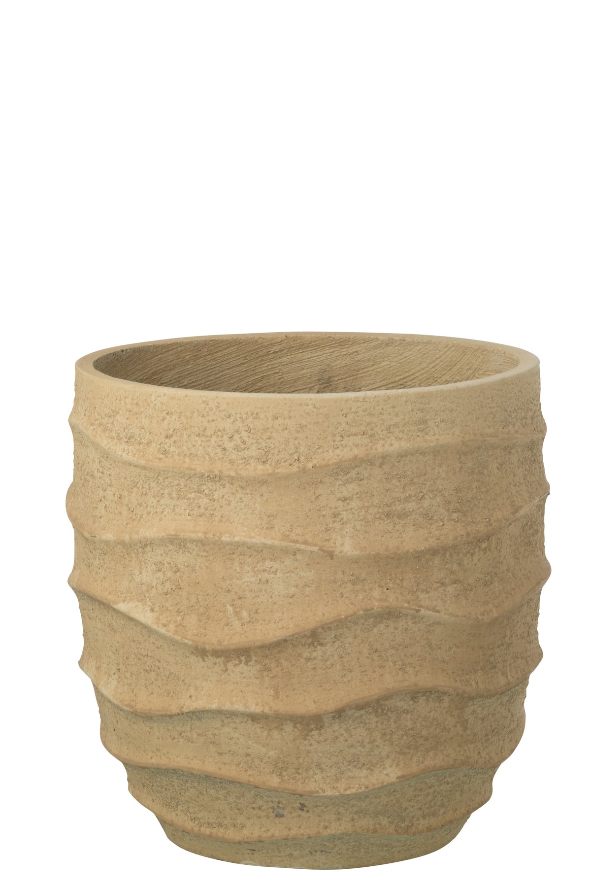J-Line bloempot Golf   Buiten zand - steen - beige - medium