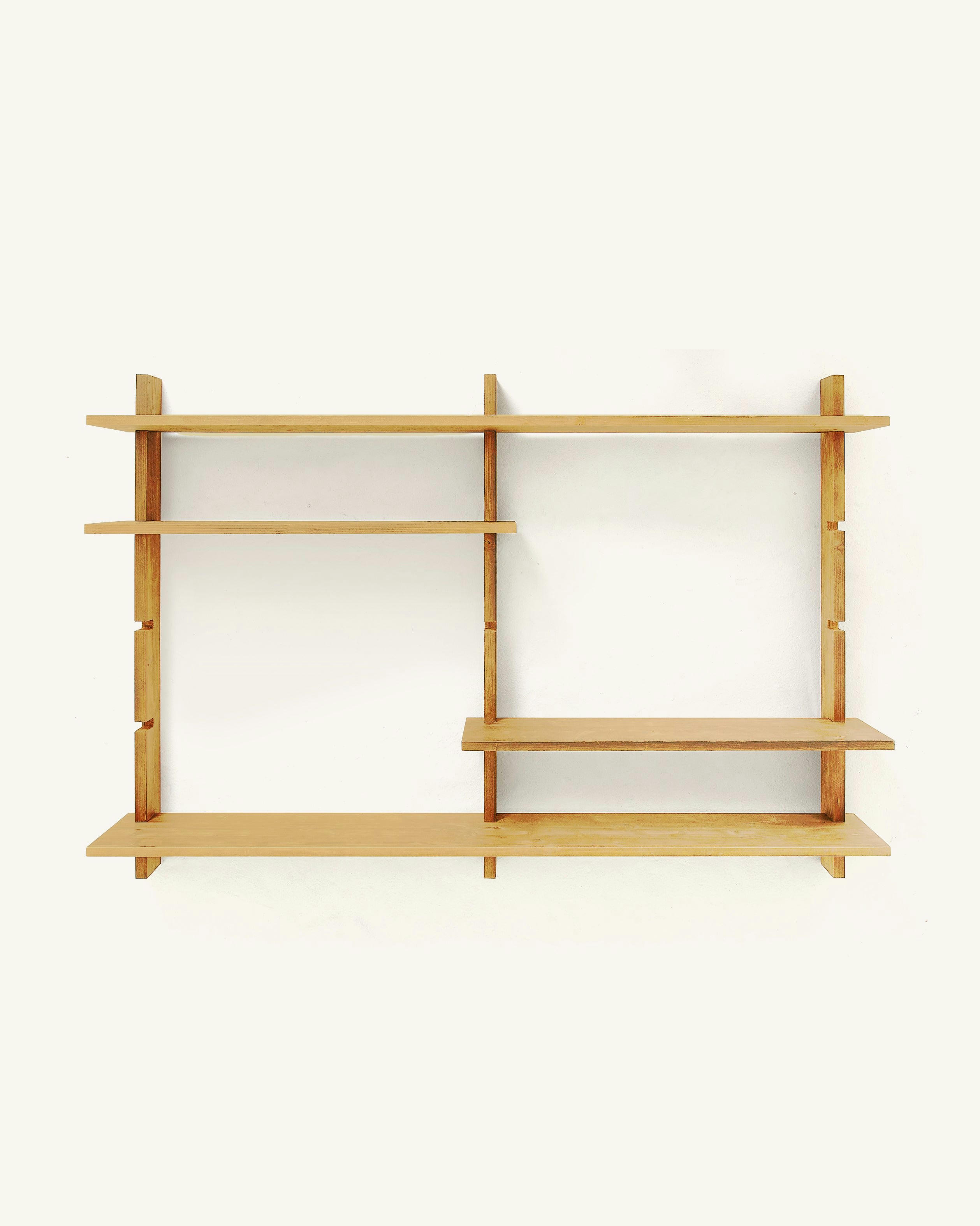 ALOMA - Etagère modulaire en bois  de couleur marron clair