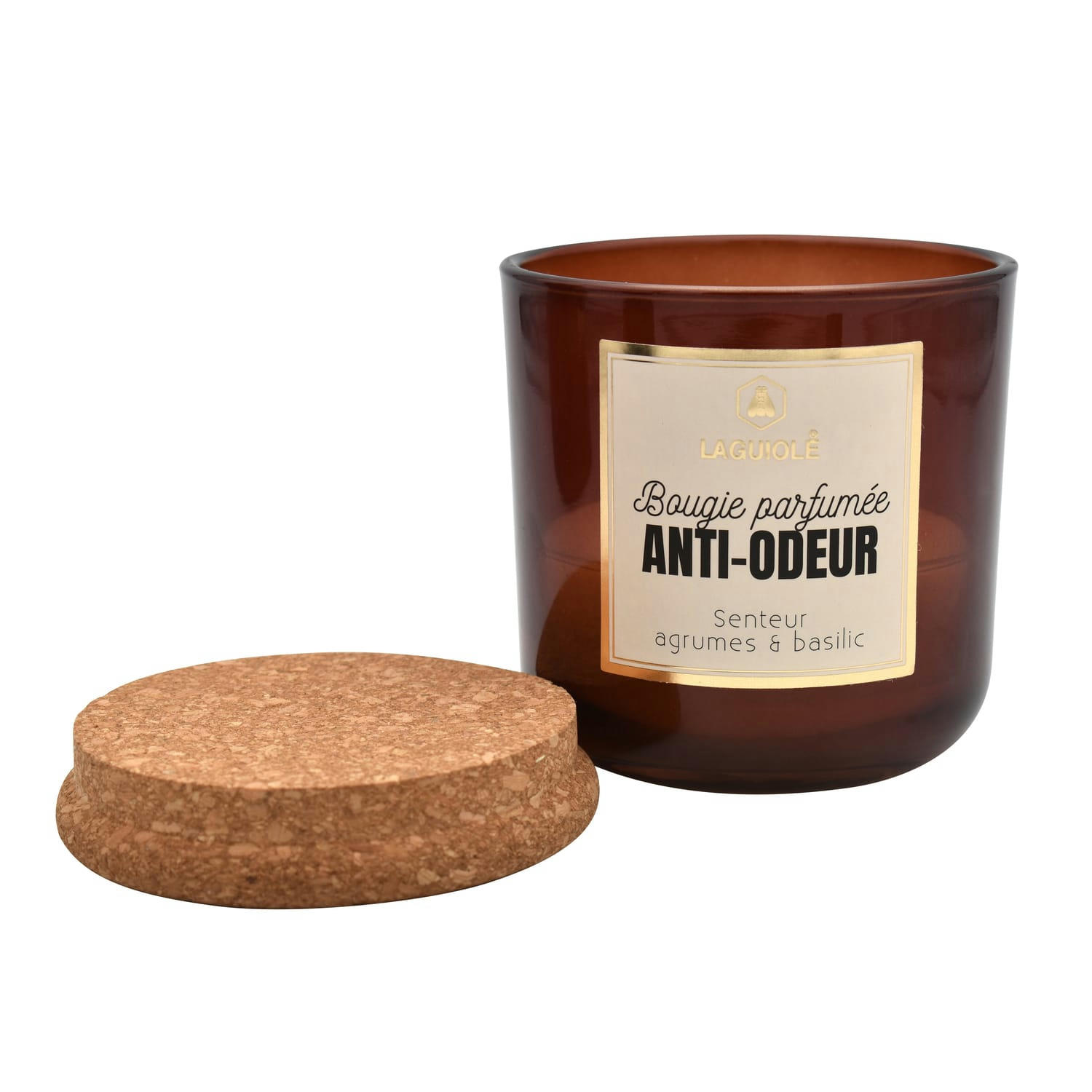 - Bougie parfumée au citron basilic et agrumes - 195g