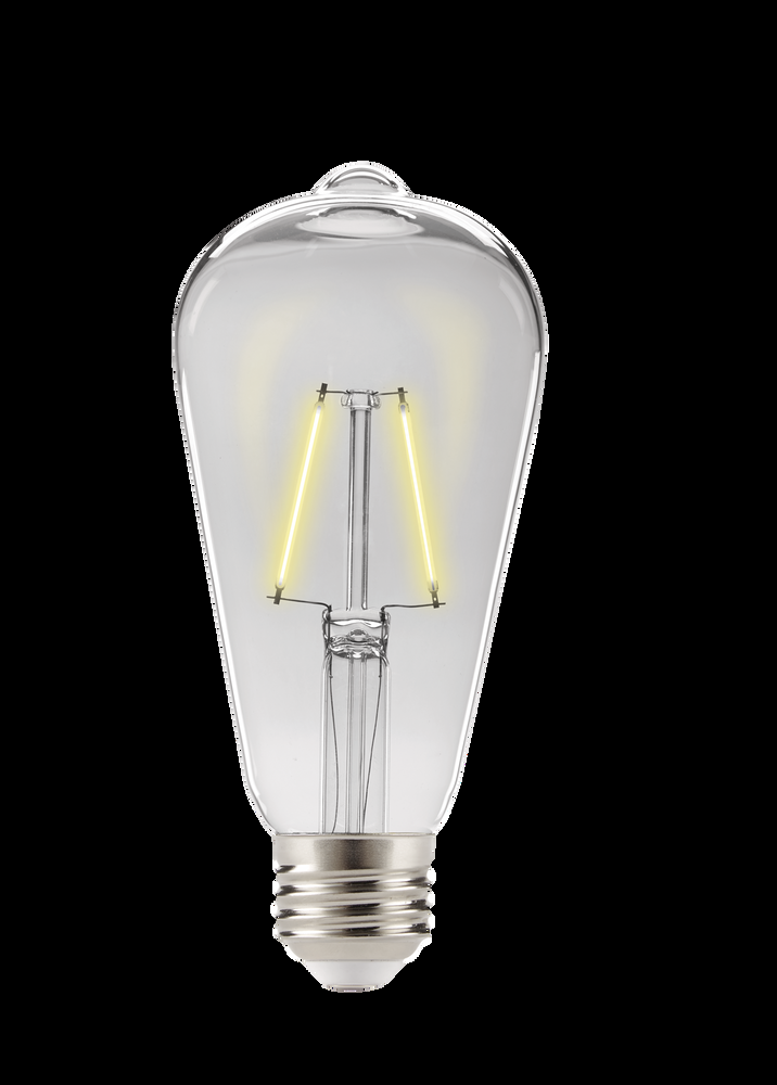 NOMA Designer Series ST19 E26 Base Dimmable LED Light Bulbs, Cool White, 40W, 4-pk