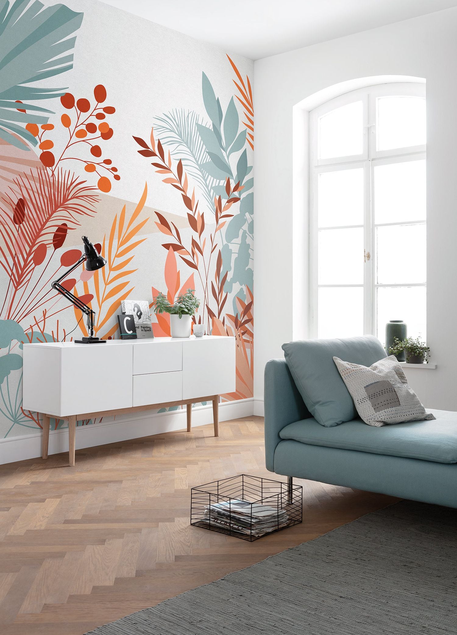 Komar fotobehang tropische planten multicolor - 200 x 250 cm - 610002