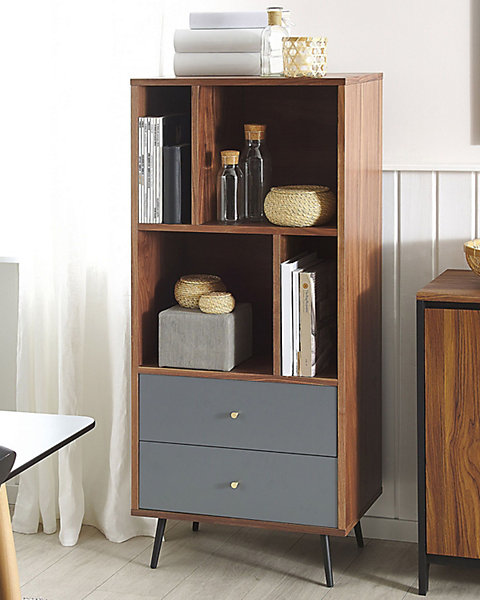 Meuble de rangement RICHMOND 139 cm Noyer foncé