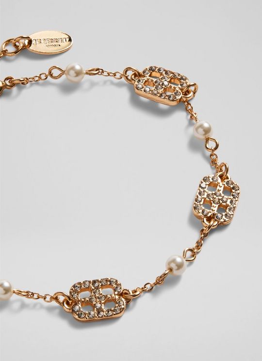Clover Crystal Gold Bracelet