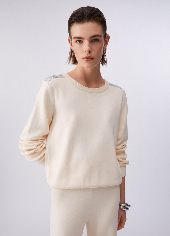Maglia con perline