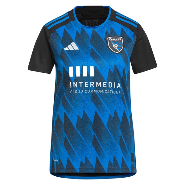 San Jose Earthquakes adidas Women's 2024 Active Fault Jersey Replica Custom Jersey - Blue
