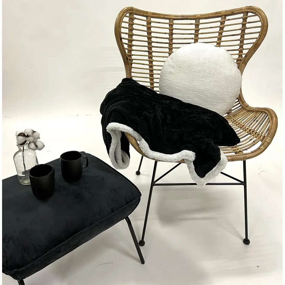 Plaid Bobby - Raven - 150x200 cm