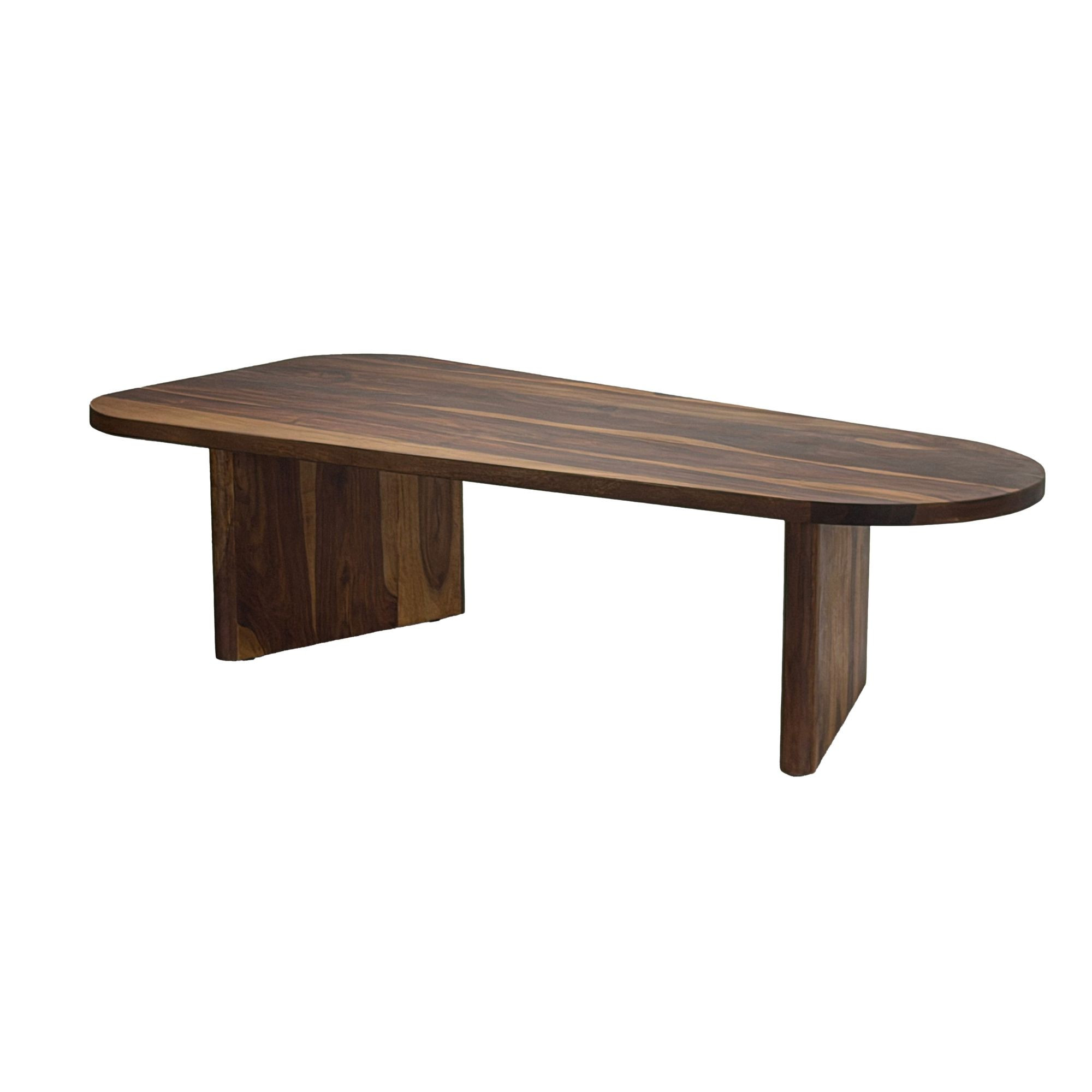 Owalny stolik kawowy z litego drewna Sheesham Stolik pod sofę 120cm