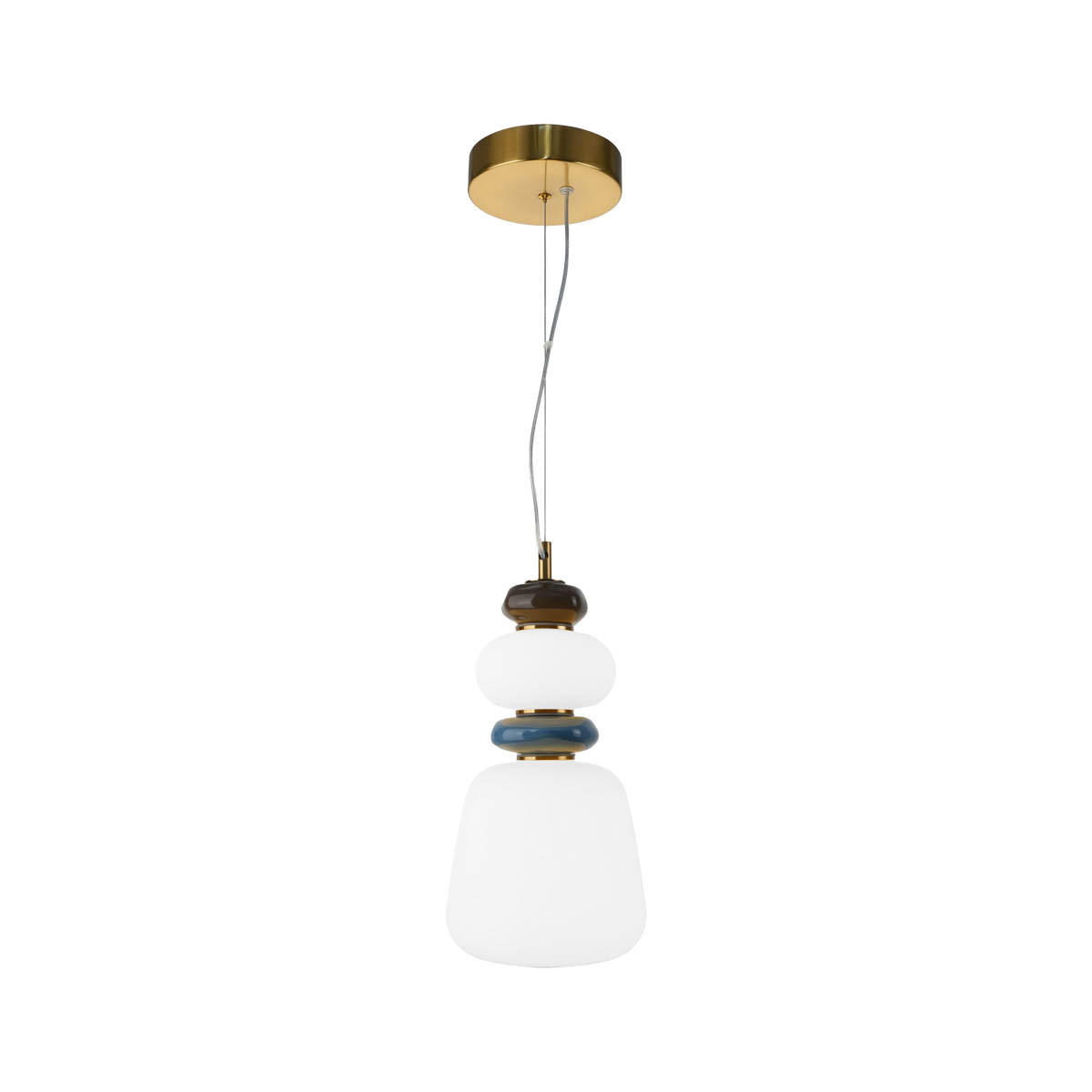 Lampa wisząca EVANS złota LED 1x12W Ciepła biel 1500lm Italux
