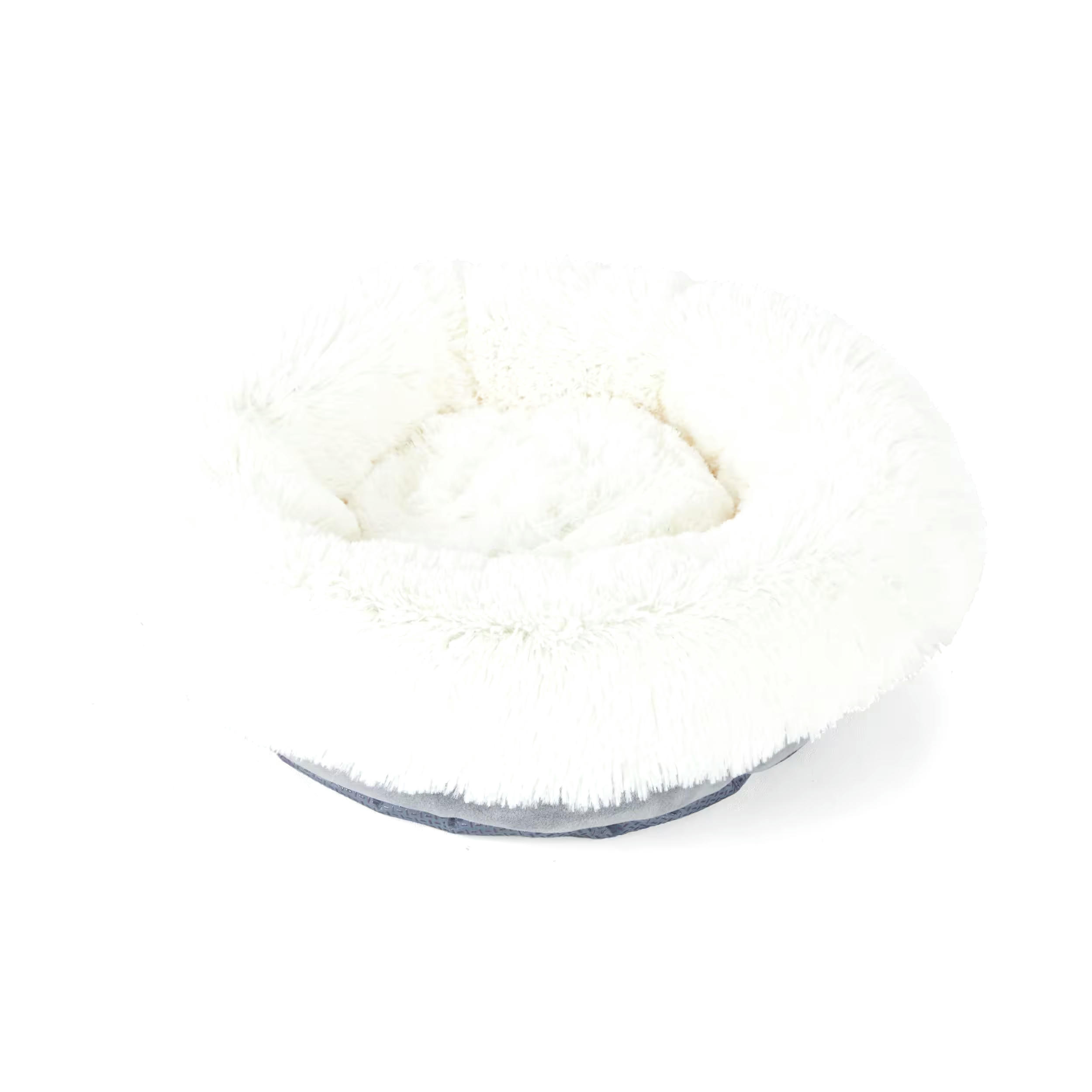 Petco Lavender-Scented Calming Dog Bed, 18-in x 18-in, Grey/Cream