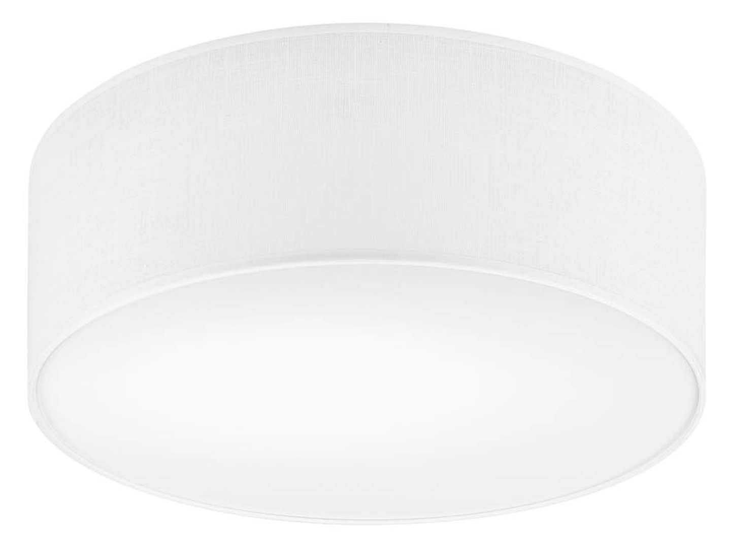 Lampa sufitowa Vivian tkaninowa biała