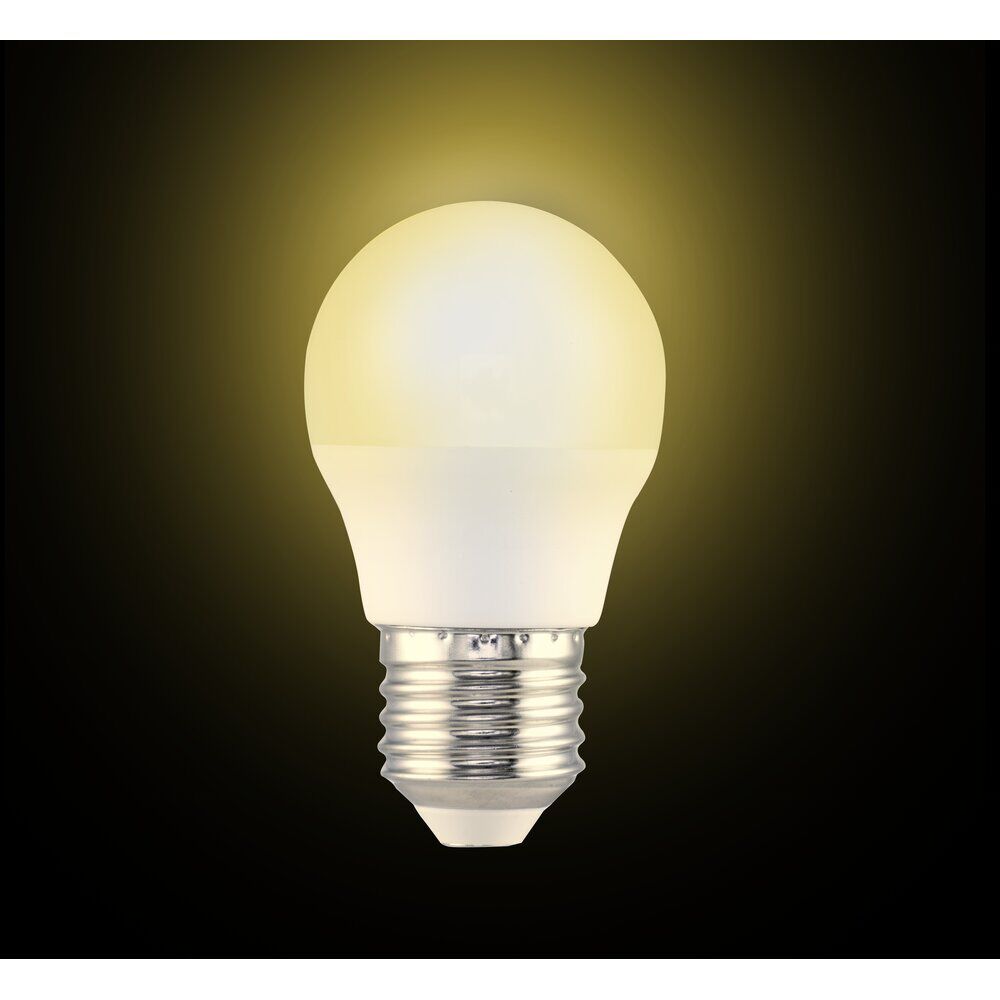 Ampoule LED E27 G45 blanc chaud 4,9W=40W 470lms classe F